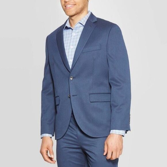 Men's Standard Fit Suit Jacket Goodfellow & Co In Navy 34L New - Picture 1 of 4
